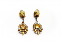 Husard D. Crystal Clip-on Earrings