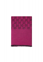 Gucci Shawl With Monograms And Fringes