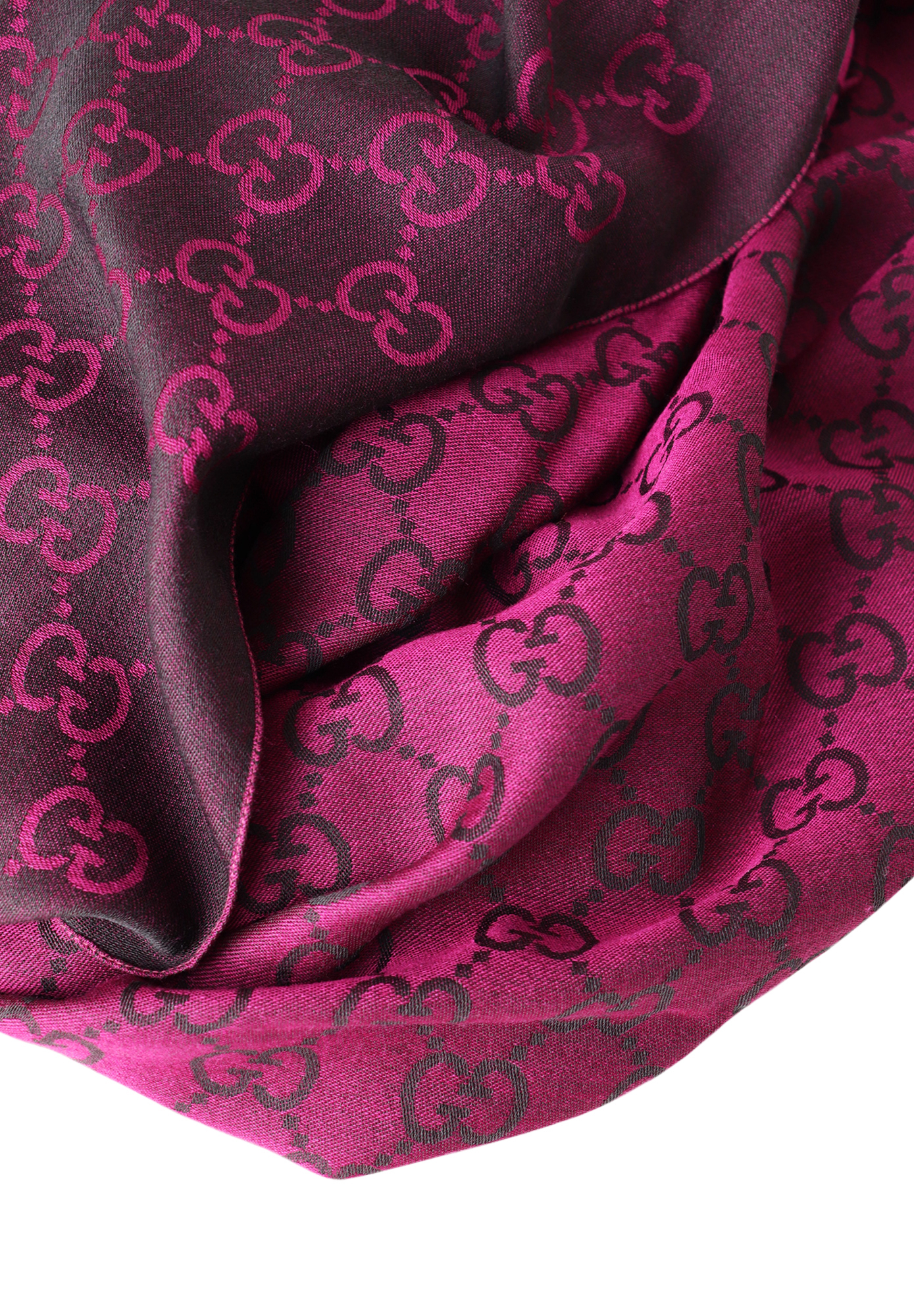 Gucci Shawl With Monograms And Fringes