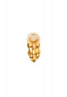 Nina Ricci Gold Clip-On Earrings With Crystals