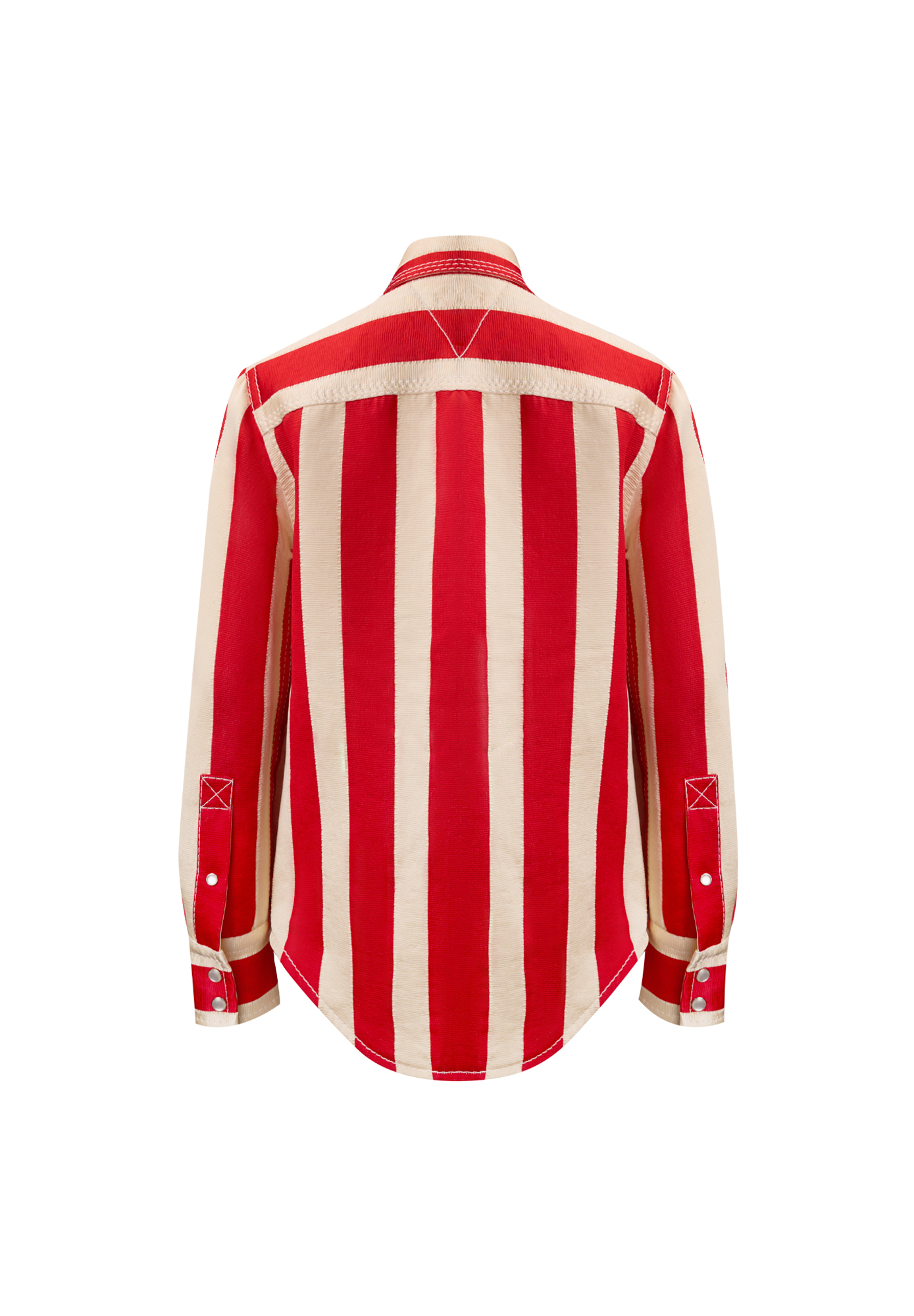 Bottega Veneta Red Striped Shirt