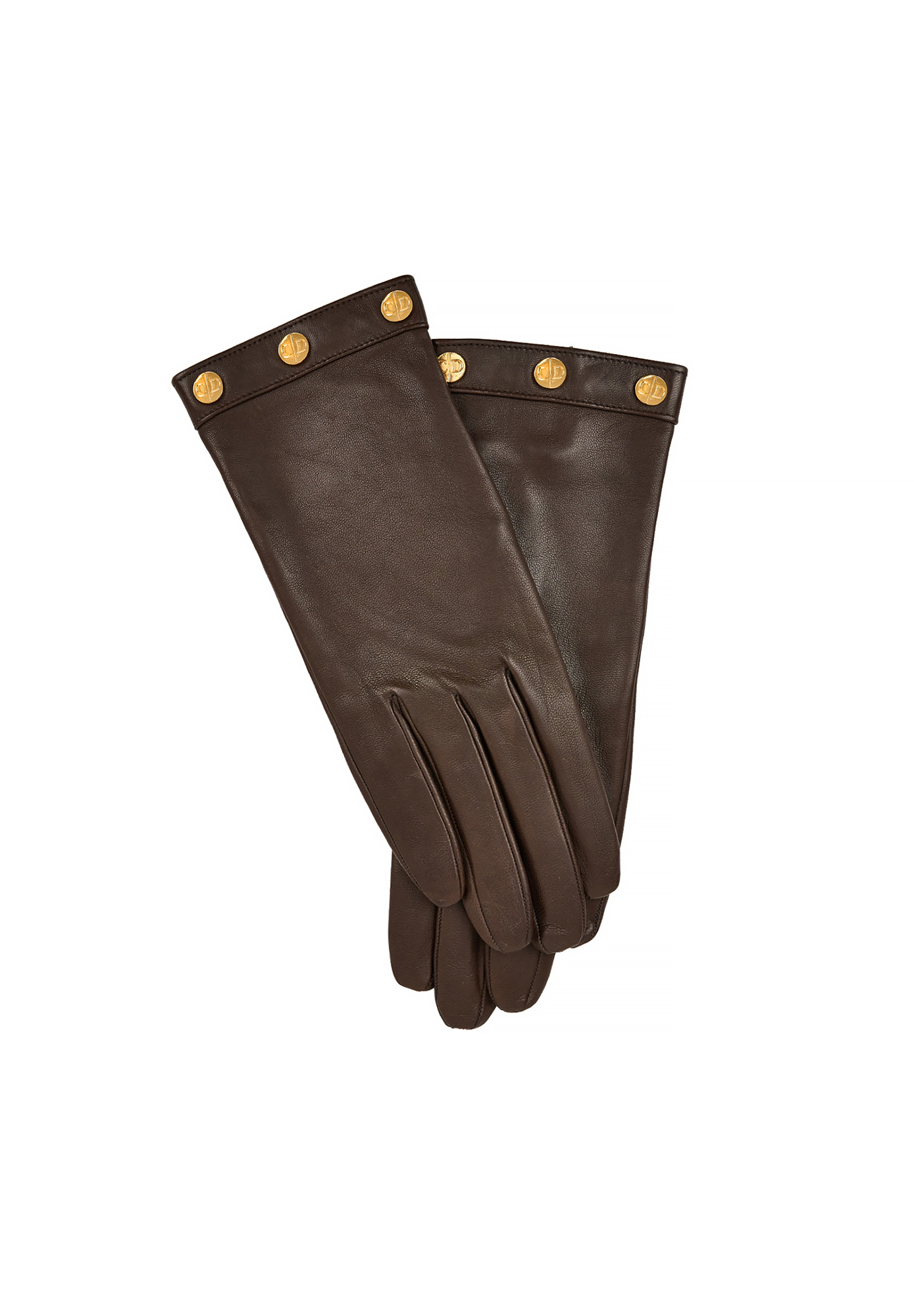 Christian Dior Logo Leather Gloves