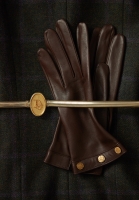 Christian Dior Logo Leather Gloves