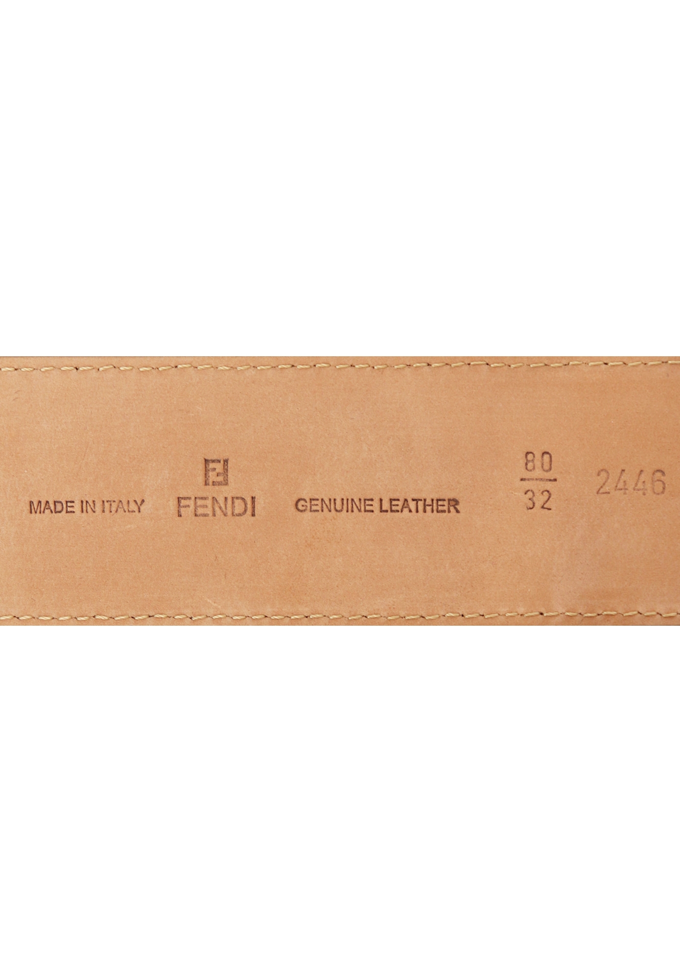 Fendi Beige Belt With Large Buckle