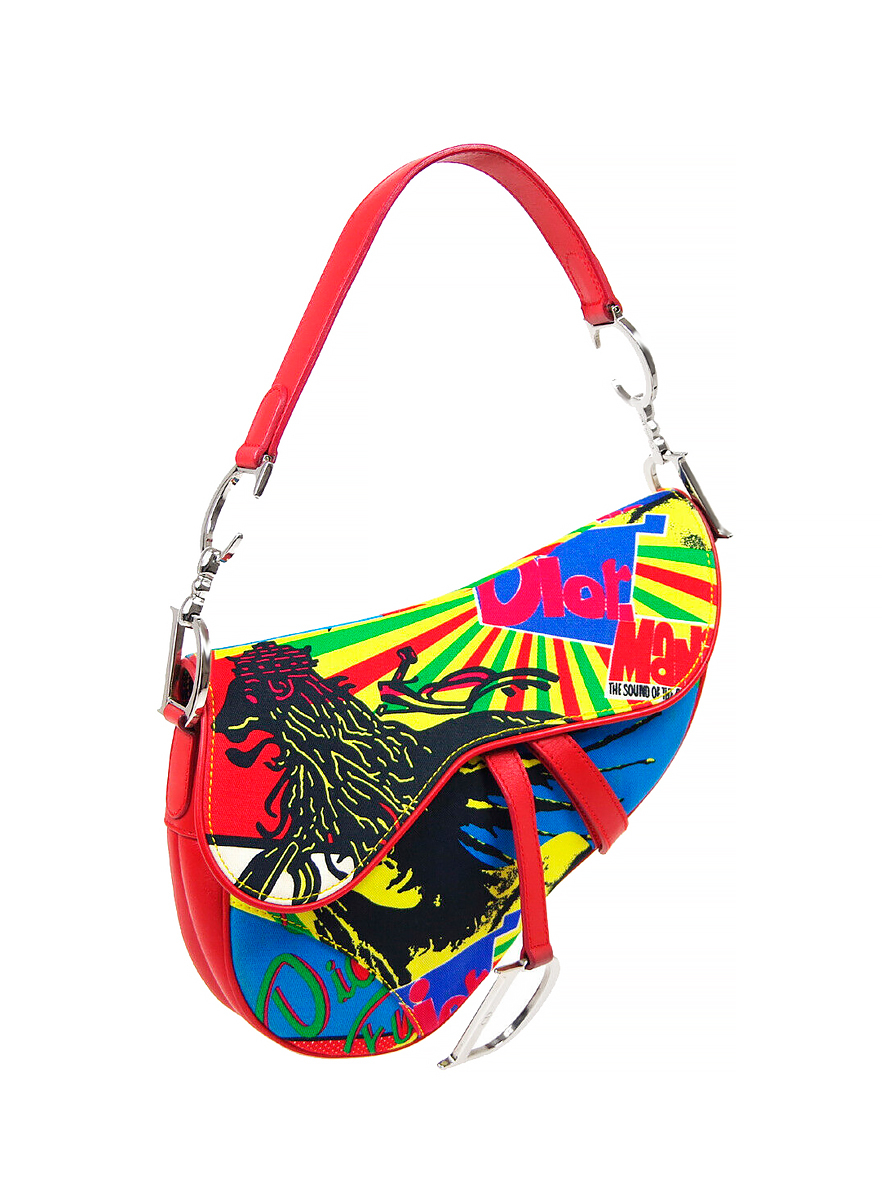 Christian Dior Rasta Mania Saddle Bag