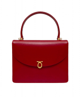 Launer London Bellini Red Leather Bag