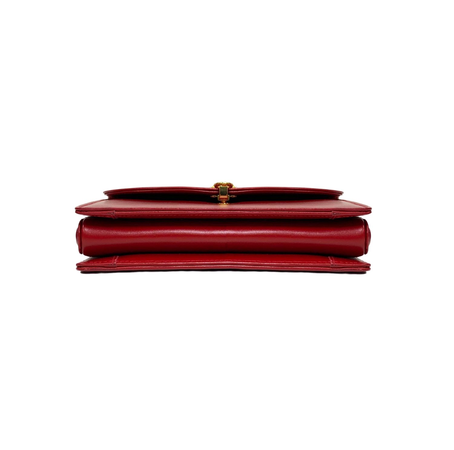 Launer London Bellini Red Leather Bag