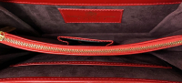 Launer London Bellini Red Leather Bag