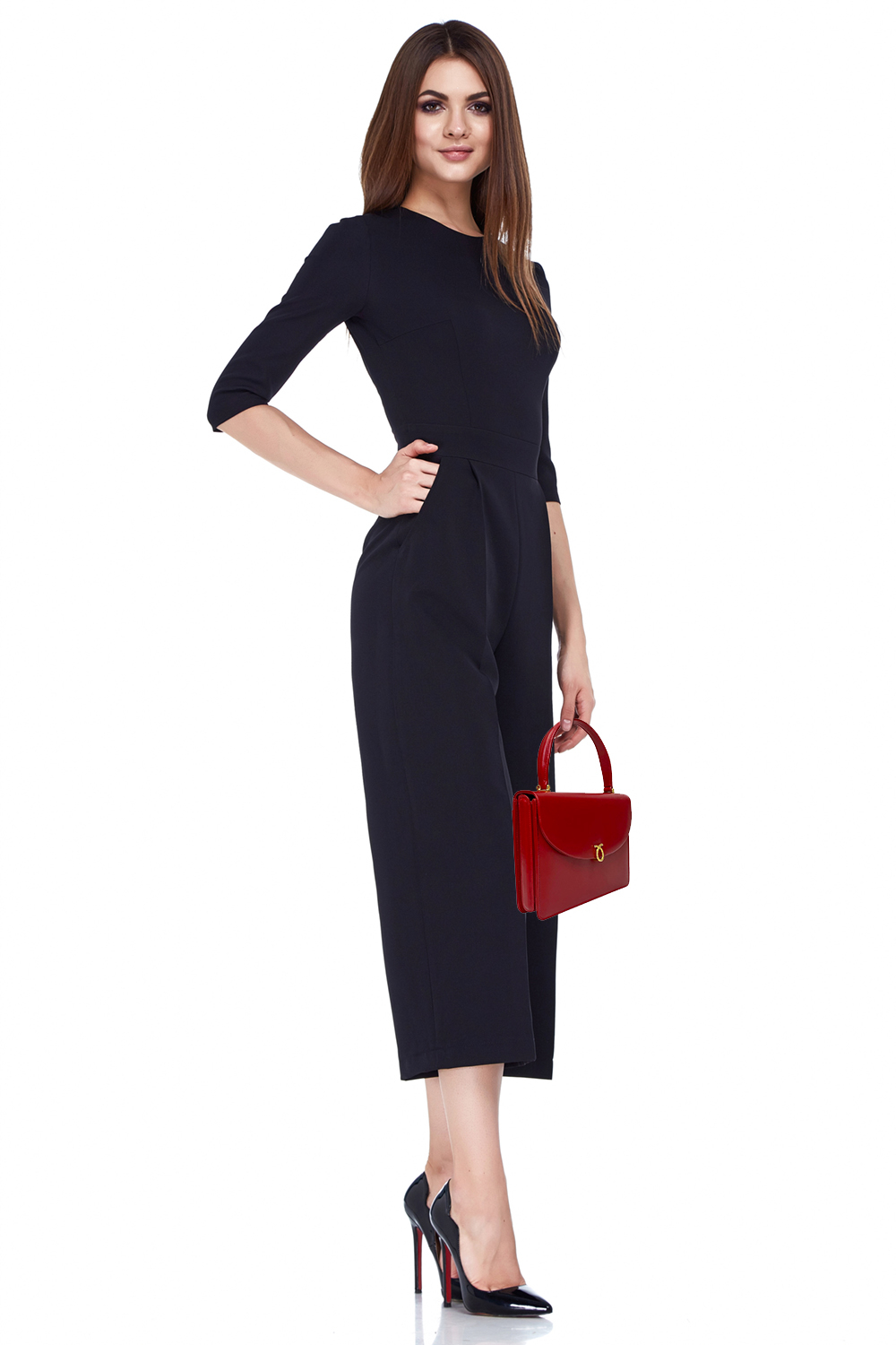 Launer London Bellini Red Leather Bag