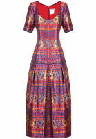 Yves Saint Laurent Printed Brocade Dress