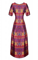 Yves Saint Laurent Printed Brocade Dress