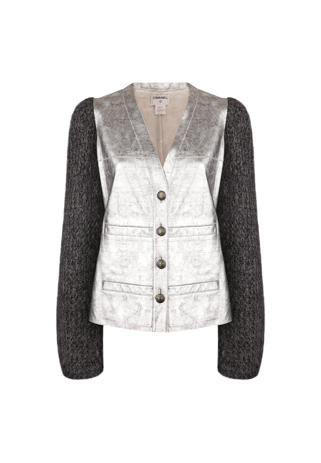 Chanel Wool And Leather Set