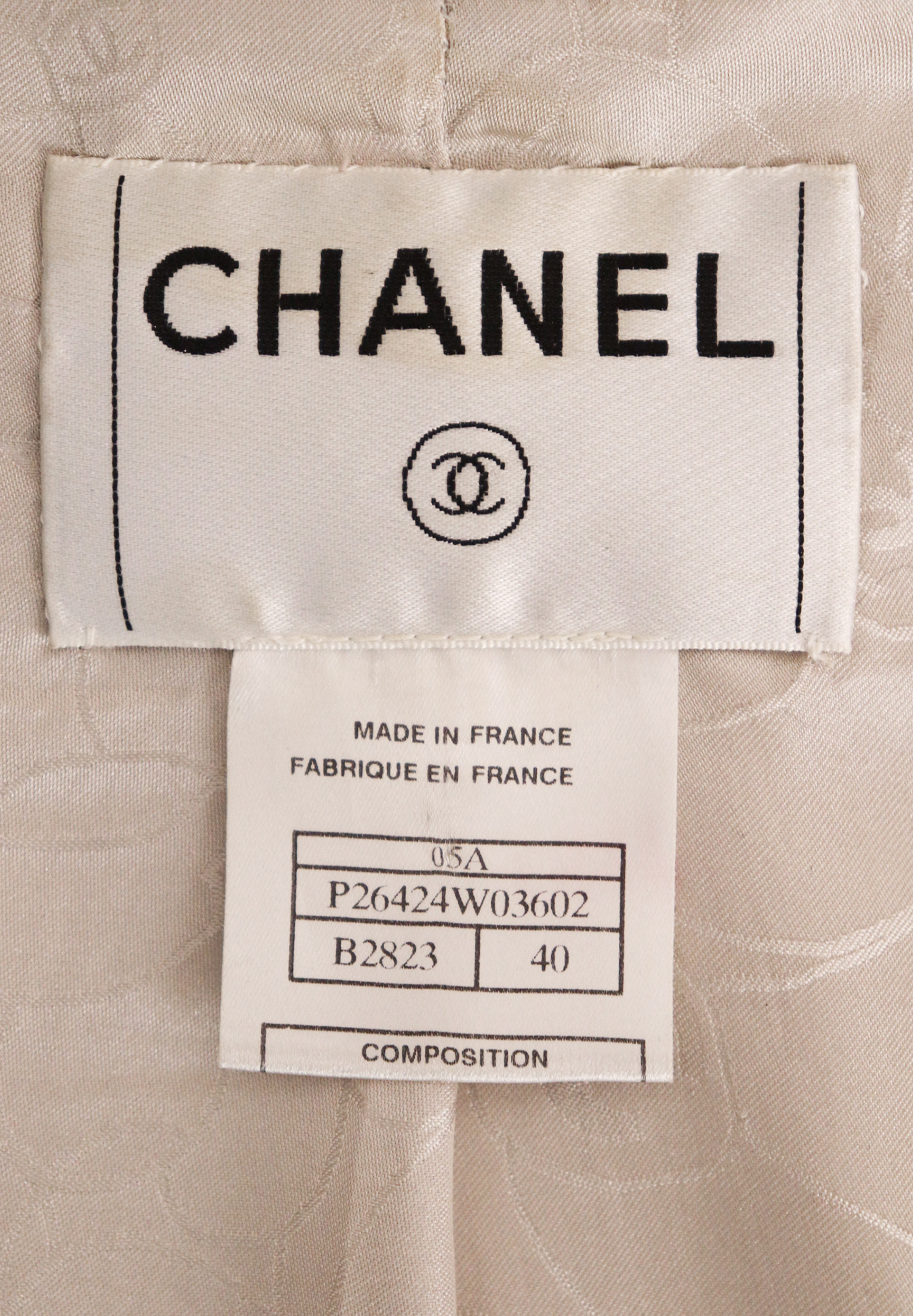 Chanel Wool And Leather Set
