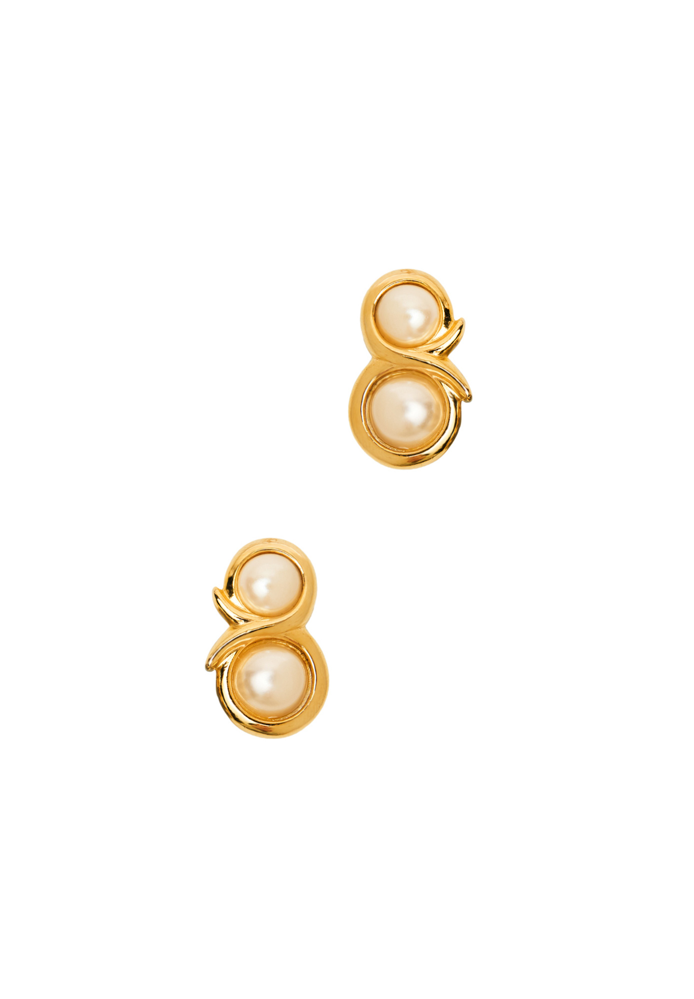 Givenchy Gold Earrings With Pearls