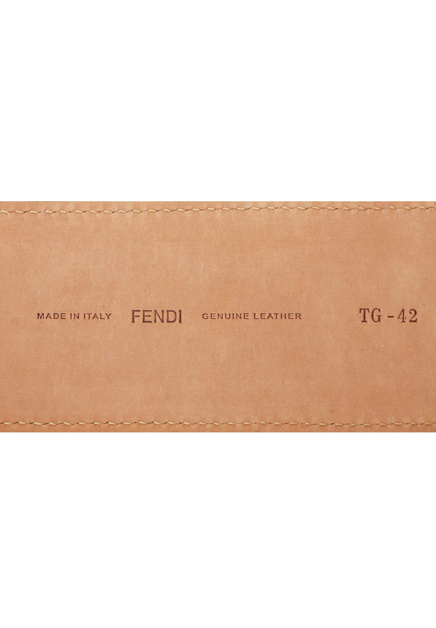 Fendi Black Embossed Belt