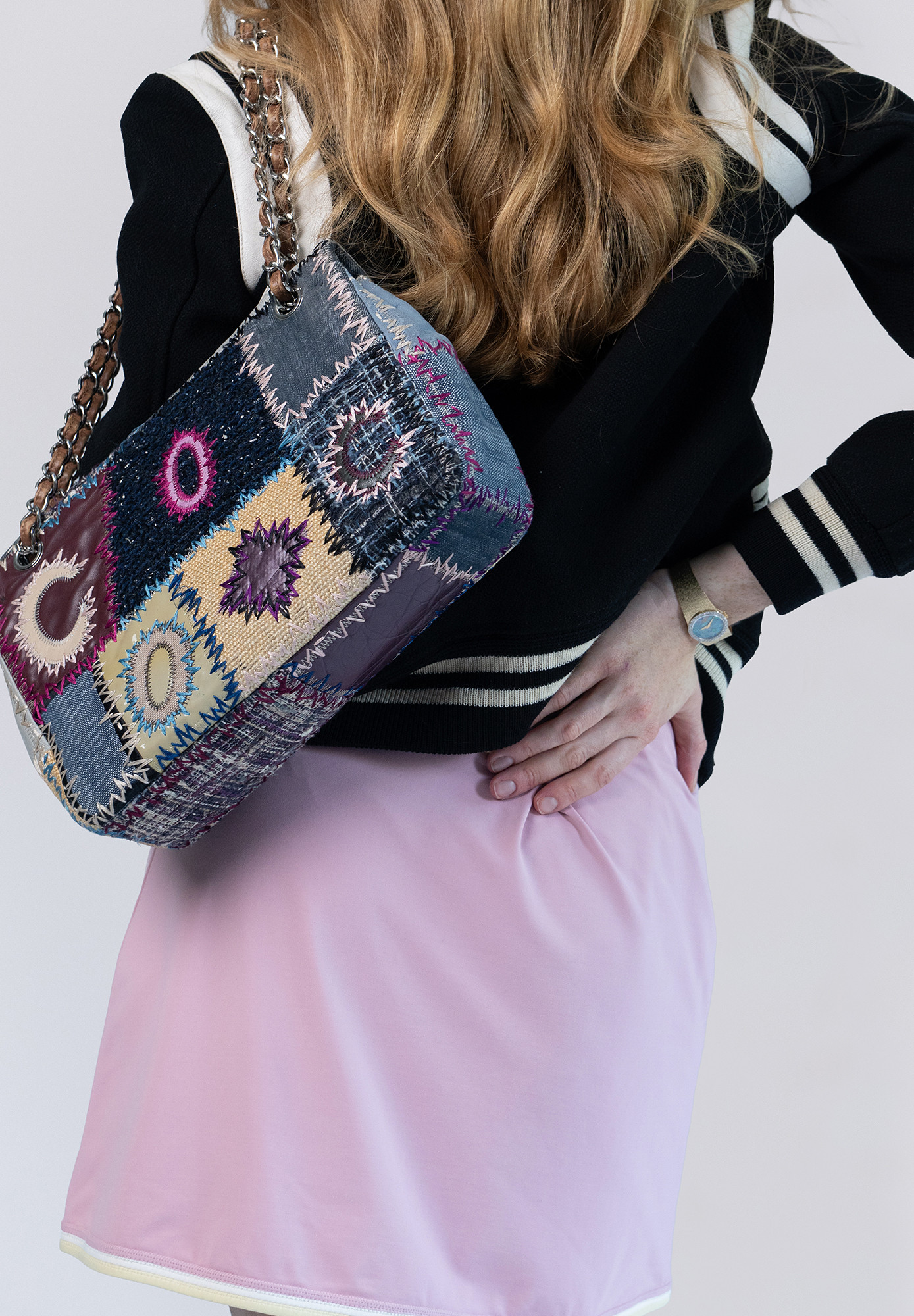 Chanel Multicolour Patchwork Jumbo Flap Bag