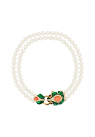 Ciner Necklace With Frog And Crystals