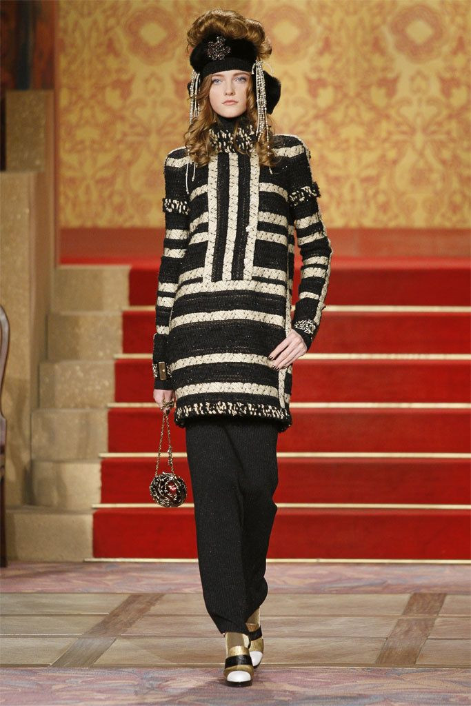 Chanel Paris-Moscou Black-and-White Tweed Jacket