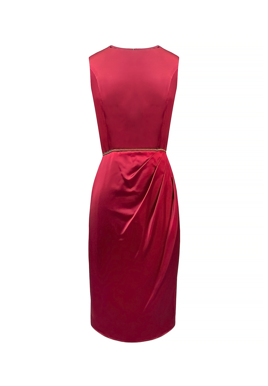 Chanel Burgundy Silk Dress