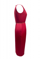 Chanel Burgundy Silk Dress