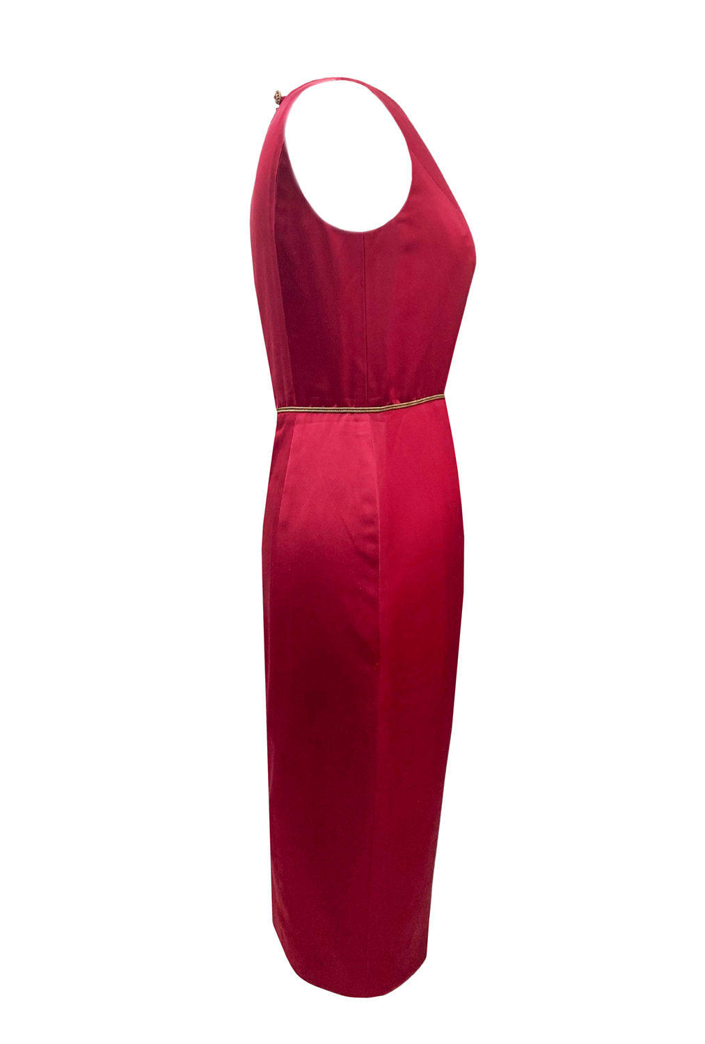 Chanel Burgundy Silk Dress