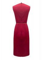 Chanel Burgundy Silk Dress