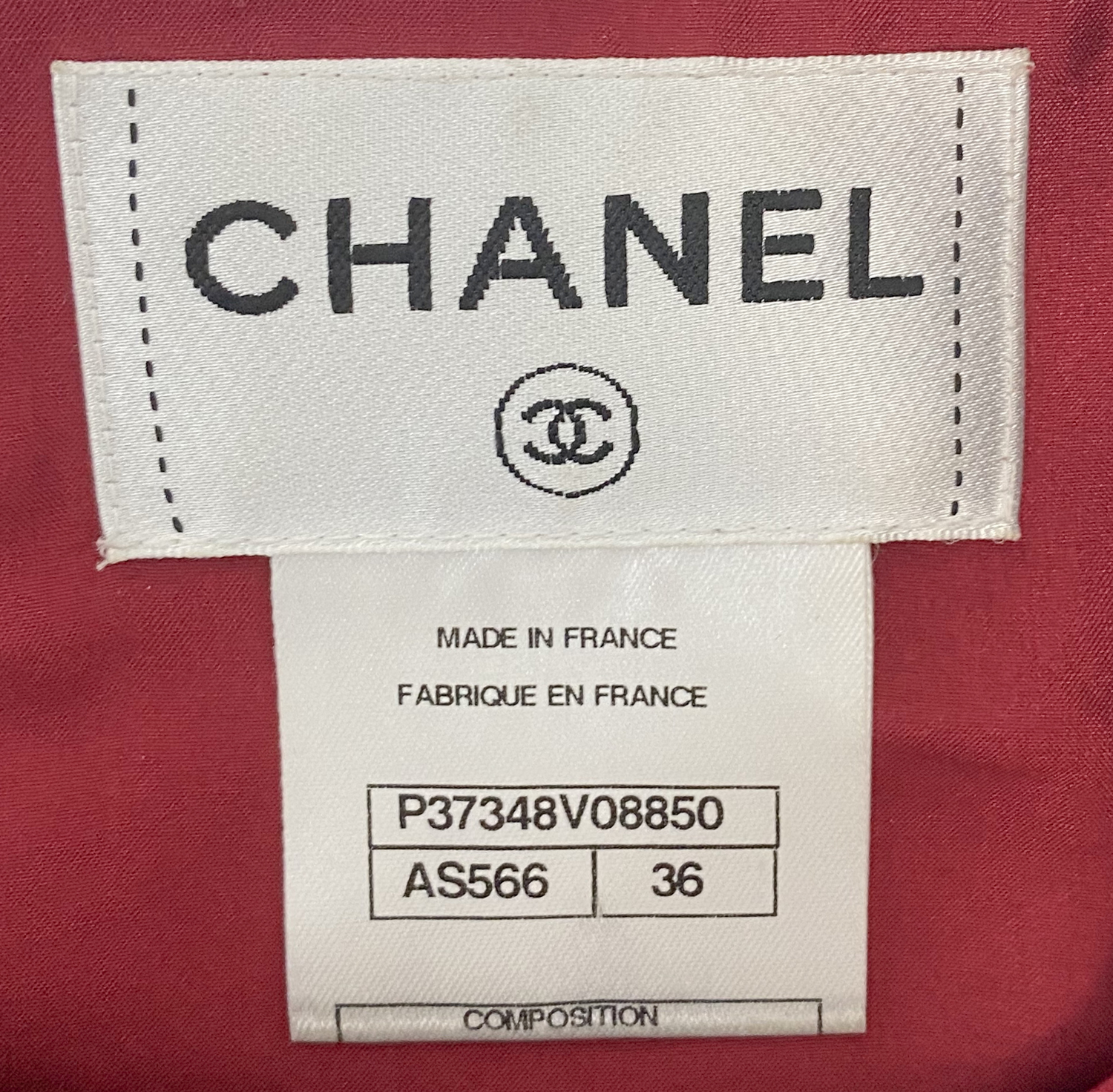 Chanel Burgundy Silk Dress