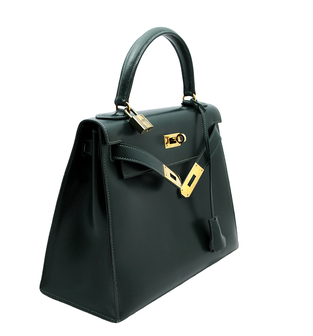 Hermès Kelly Dark Green 28 Bag