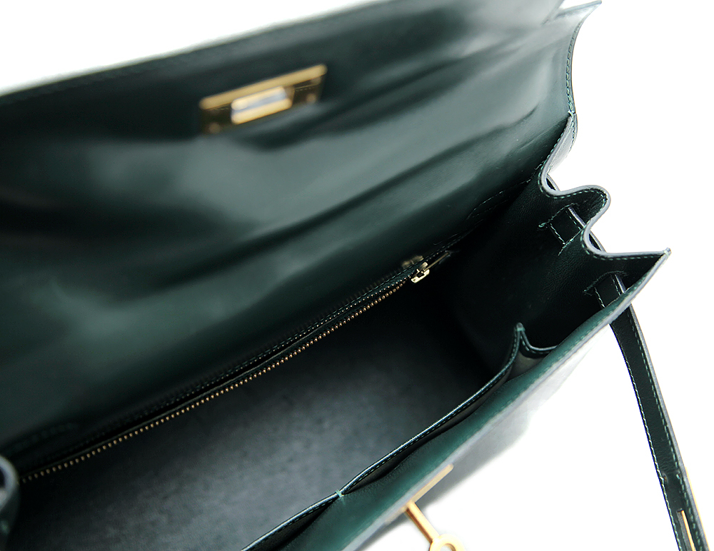 Hermès Kelly Dark Green 28 Bag