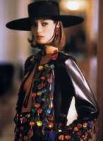 Yves Saint Laurent Leather Crystals Jacket