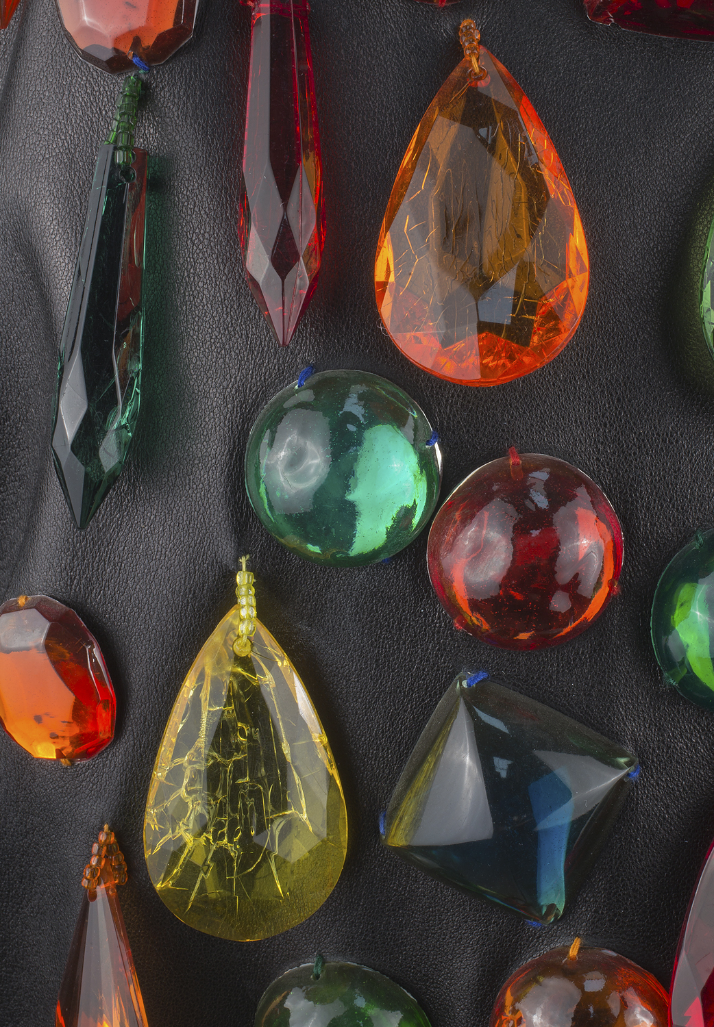 Yves Saint Laurent Leather Crystals Jacket