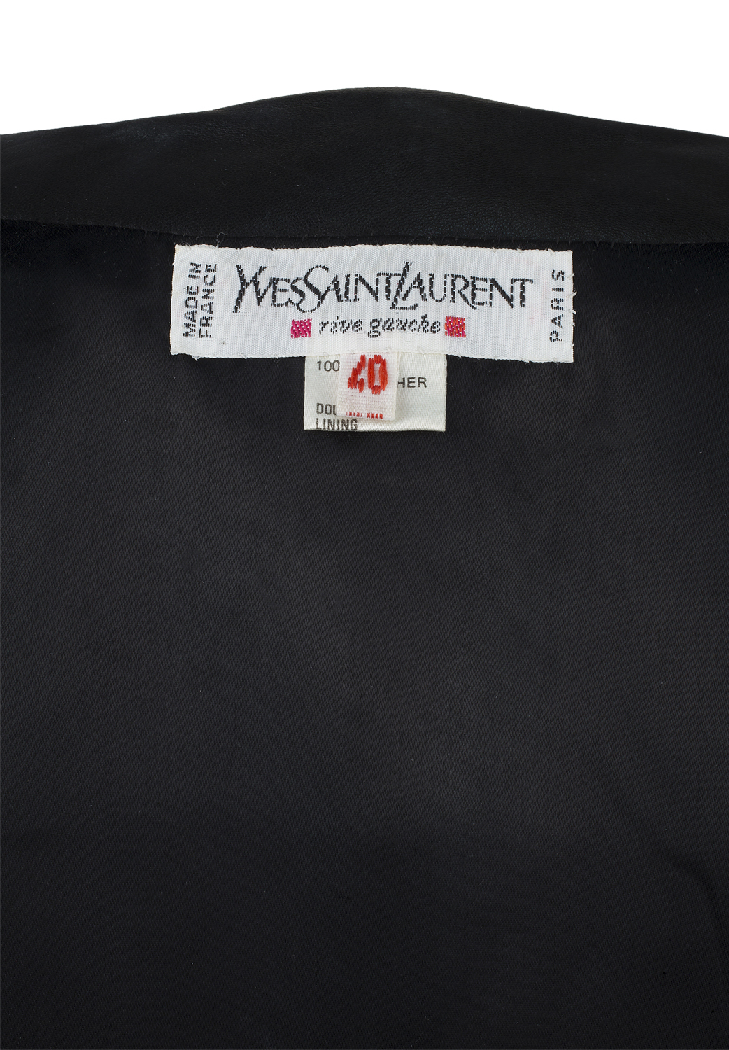 Yves Saint Laurent Leather Crystals Jacket