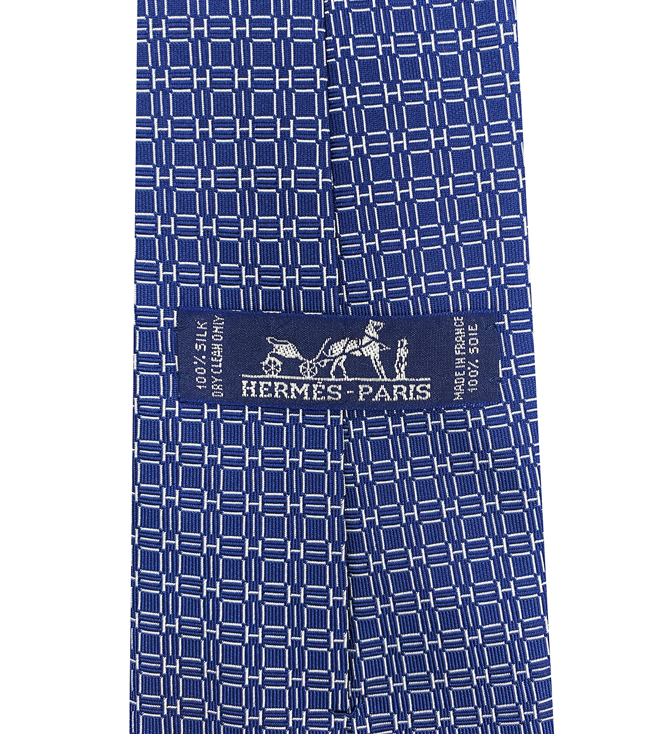 Hermès Silk Logo Print Tie