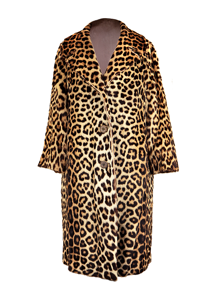Leopard fur coat