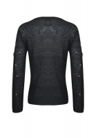 John Galliano Black Cardigan With Crystals