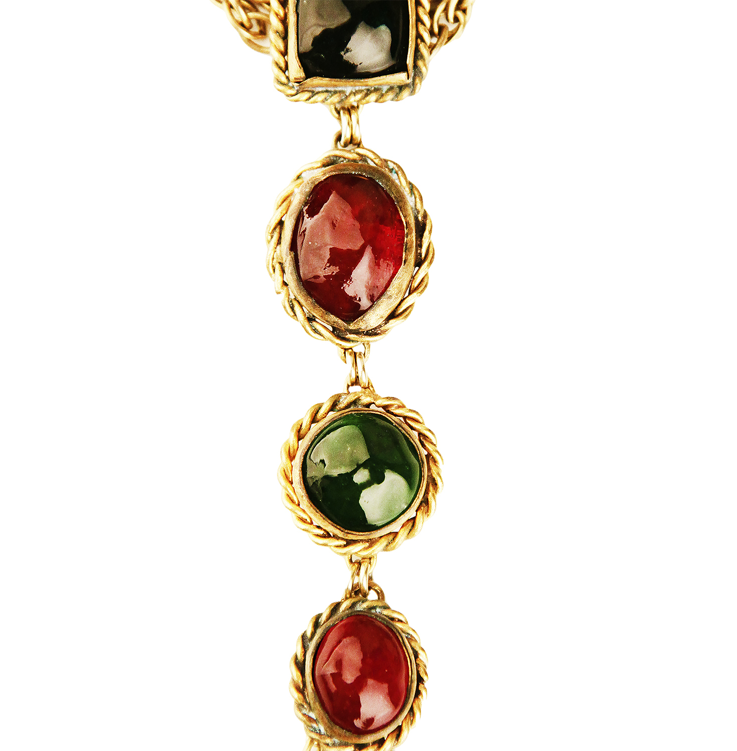 Chanel Gripoix Crystal Necklace With a Pendant