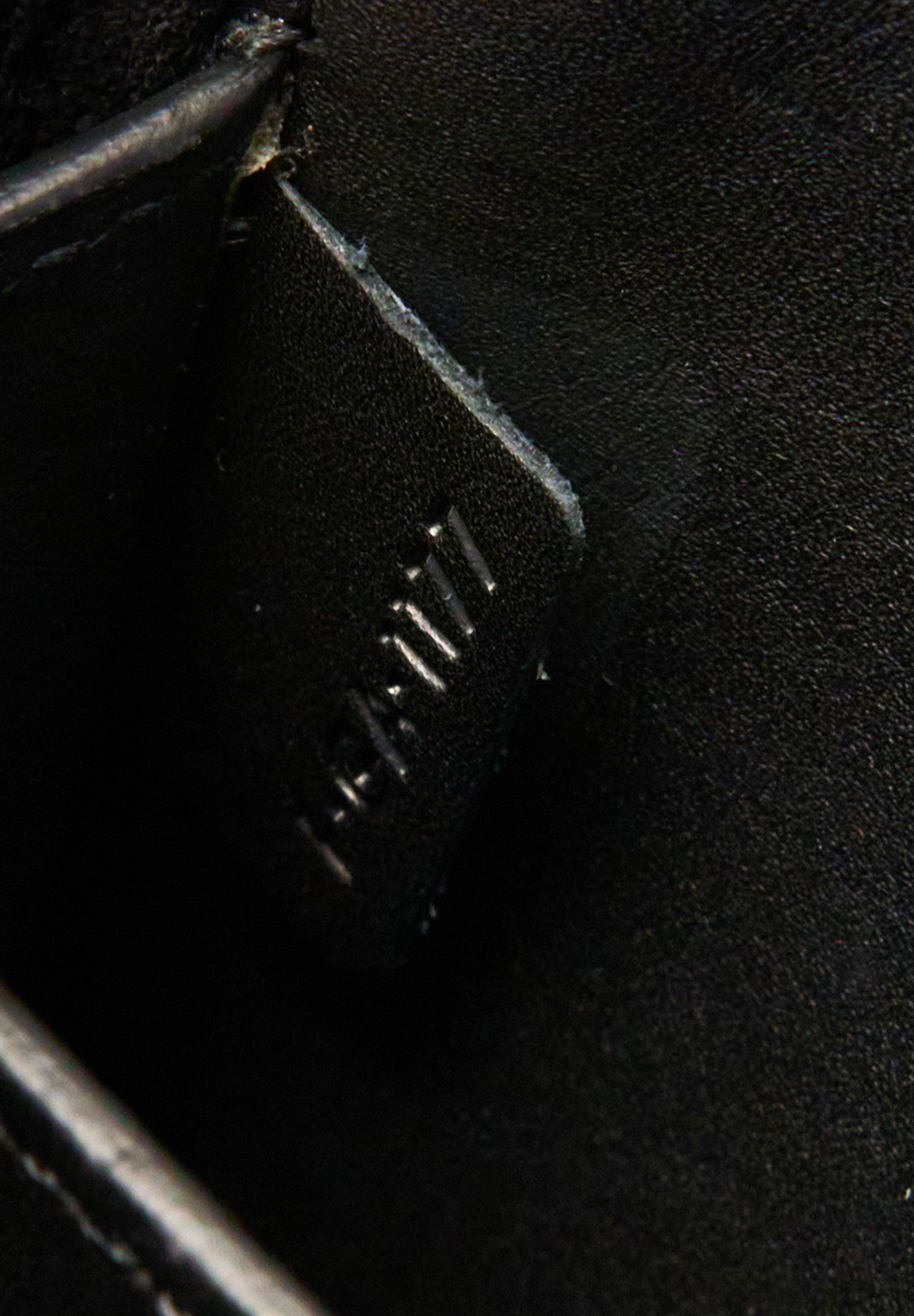 Celine Trifold Black Clutch on Chain 