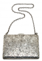 Silver French Monogram Handbag