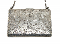 Silver French Monogram Handbag