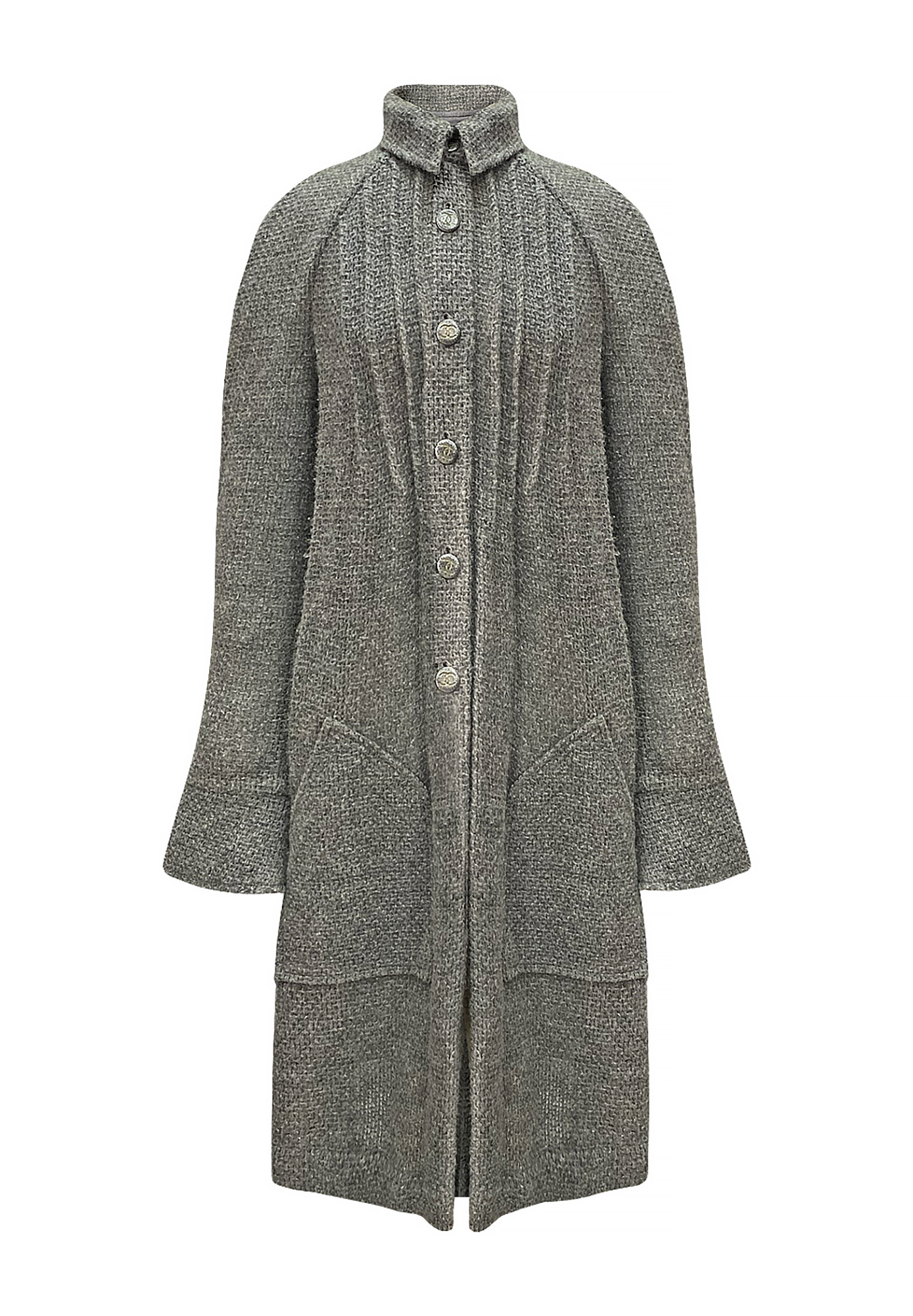 Chanel Gray Cashmere Coat