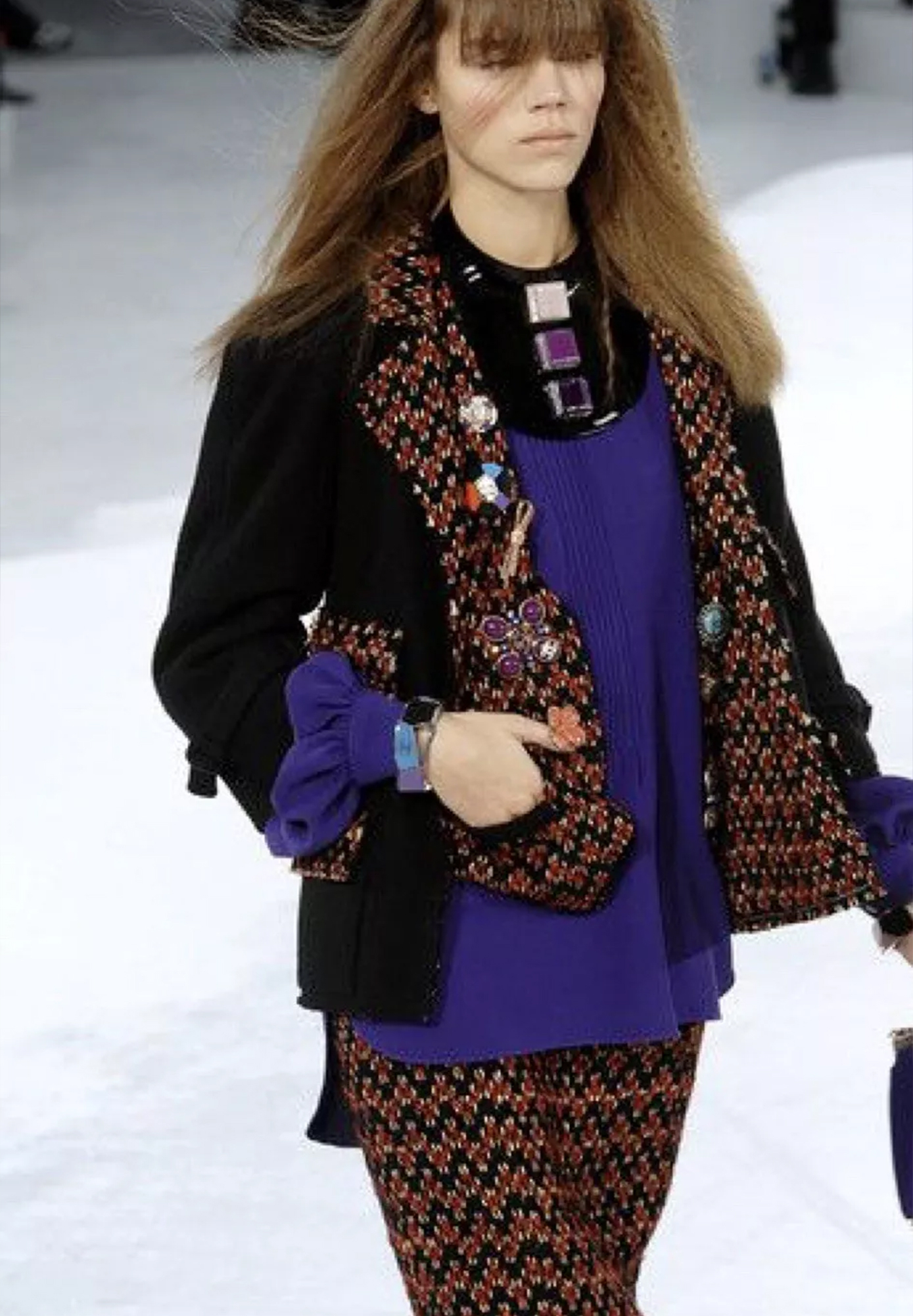 Chanel Geometric Print Skirt