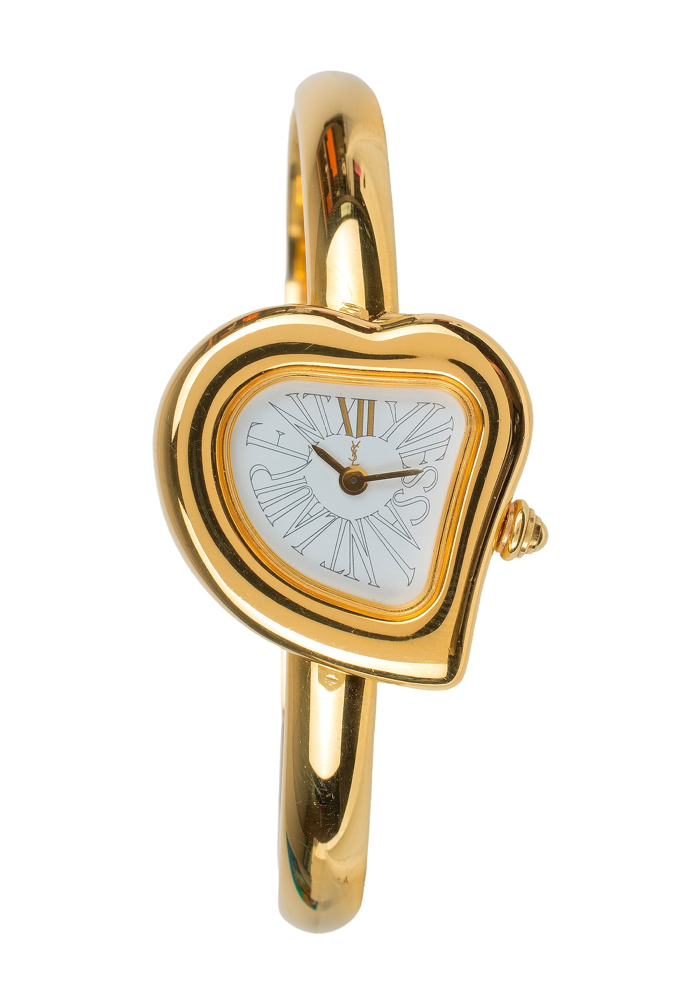 Yves Saint Laurent Golden Heart Shaped Watch