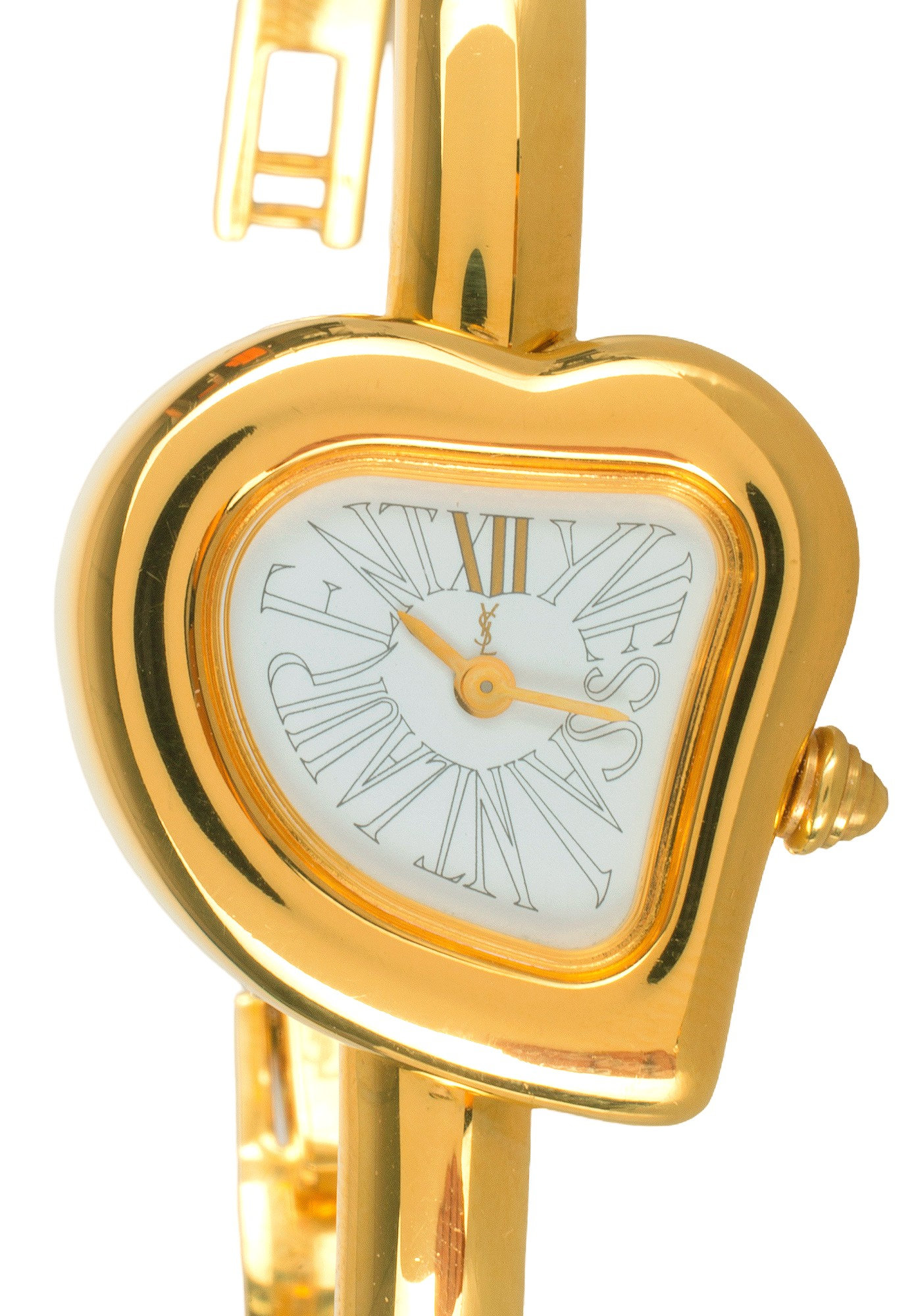 Yves Saint Laurent Golden Heart Shaped Watch