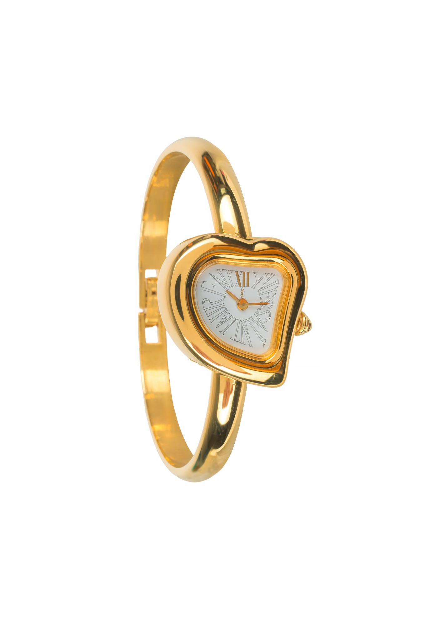 Yves Saint Laurent Golden Heart Shaped Watch