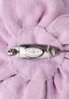 Chanel Purple Camellia Brooch
