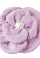 Chanel Purple Camellia Brooch