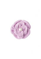 Chanel Purple Camellia Brooch