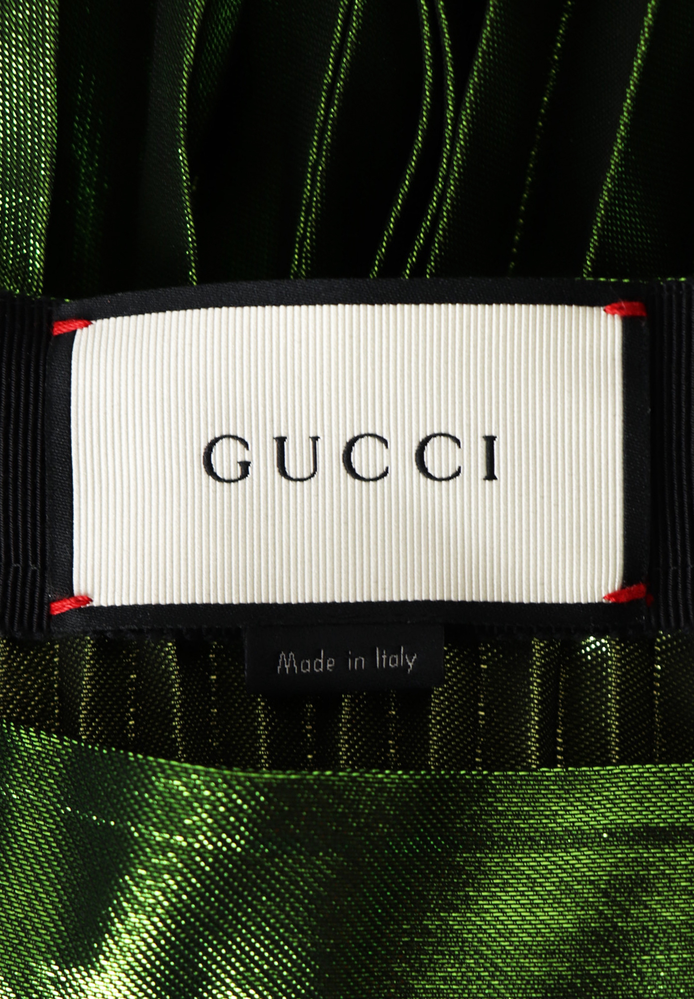Gucci Green Pleated Skirt