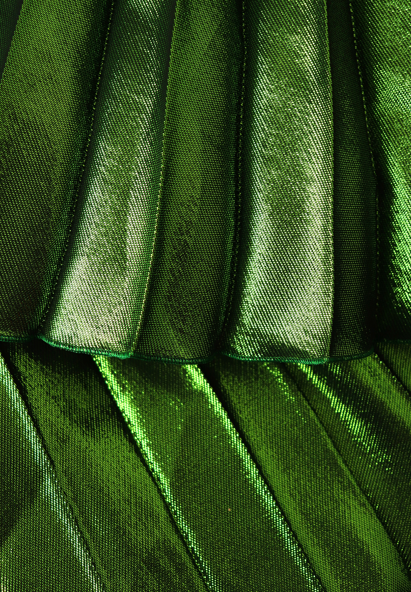 Gucci Green Pleated Skirt