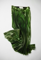 Gucci Green Pleated Skirt